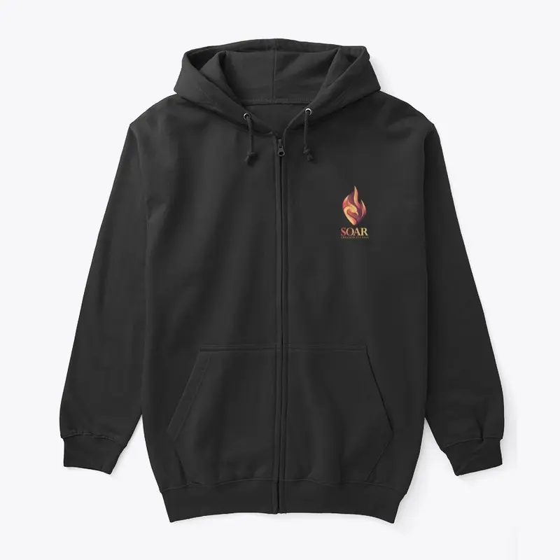 SOAR Unisex Zip Up Hoodie